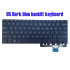 Tastatura Laptop, Asus, ZenBook Pro 14 UX480F, UX480FD, iluminata, albastru inchis, layout US