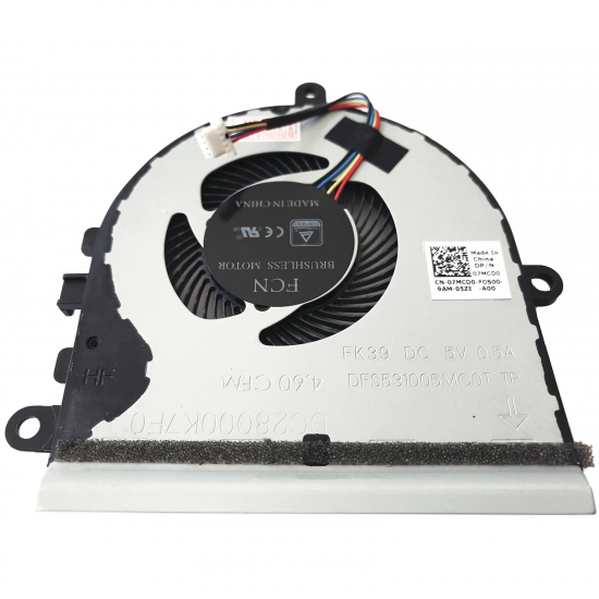 Cooler Laptop, Dell, Vostro 3400, P132G, P132G003, P132G004, 07MCD0, 7MCD0, DFS531005MC0T-FK39, DC28000K7F0, UMA, pentru placa video integrata, 5V, 0.5A