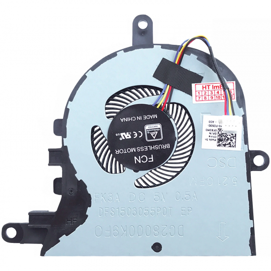 Cooler Laptop, Dell, Inspiron 15 3505, P90F, P90F004, 0FX0M0, 0NPFW6, DFS1503055P0T-FK3A, DC28000K9F0, pentru placa video dedicata, 5V, 0.5A