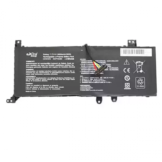 Baterie compatibila Laptop, Asus, VivoBook 15 S509D, S509DA, S509F, S509FA, S509J, S509JA, S509JB, S509U, S509UA, 0B200-03450000, 2ICP7/54/83, C21N1818, 7.7V, 3800mAh, 29Wh