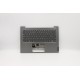 Carcasa superioara cu tastatura palmrest Laptop, Lenovo, ThinkBook 14-IML Type 20RV, 5CB0W44371, 4FLVATALV20 3B, iluminata, Mineral Grey, layout UK