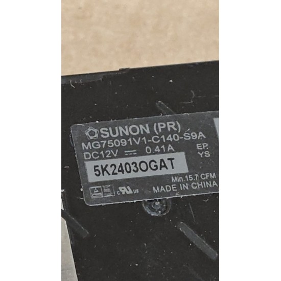 Cooler placa video Laptop, Dell, Alienware m18 R1, P51E, P51E001, P51E002, P51E003, MG75091V1-C140-S9A, 12V, 0.41A, GPU