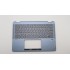 Carcasa superioara cu tastatura palmrest Laptop, Lenovo, Flex 5 14IAU7 Type 82R7, 82TA, 5CB1H72376, 5CB1H72406, 4600RE0D0002, Stone Blue, iluminata, fingerprint, layout US