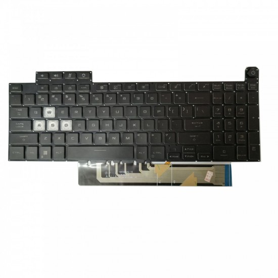 Tastatura Laptop Gaming, Asus, TUF F15 FX507Z, FX507ZC, FX507ZC4, FX507ZE, FX507ZI, FX507ZI4, FX507ZM, FX507ZR, iluminata, RGB, neagra, layout US