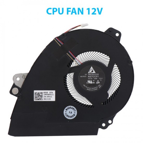 Cooler procesor Laptop Gaming, Asus, ROG Zephyrus GX501G, GX501GI, 13NR00A0P01011, 13N1-4NP0101, NS7CC01-17L11, 12V, 0.50A, CPU