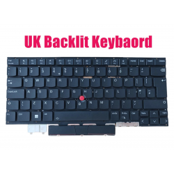 Tastatura Laptop, Lenovo, Thinkpad X1 Carbon 10th Gen Type 21CB, 21CC, 5M11C53298, 5M11C53262, 5M11C53370, 5M11C53334, iluminata, neagra, layout UK