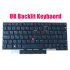 Tastatura Laptop, Lenovo, Thinkpad X1 Carbon 9th Gen Type 20XW, 20XX, 5M11C53298, 5M11C53262, 5M11C53370, 5M11C53334, iluminata, neagra, layout UK
