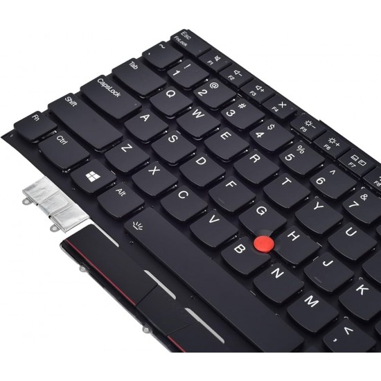 Tastatura Laptop, Lenovo, Thinkpad X1 Carbon 9th Gen Type 20XW, 20XX, 5M11C53298, 5M11C53262, 5M11C53370, 5M11C53334, iluminata, neagra, layout UK