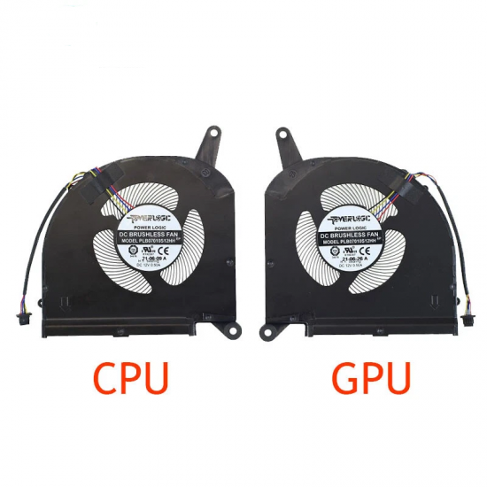 Set coolere Laptop, Gigabyte AERO 15 OLED SA, SA-7DE, PLB07010S12HH, 7mm grosime, 12V, 1A