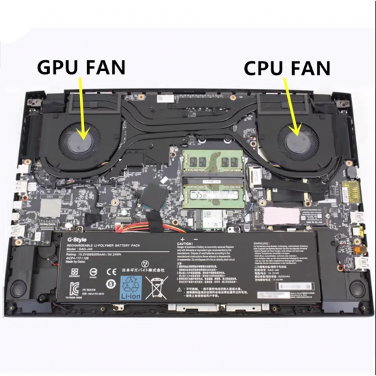 Set coolere Laptop, Gigabyte AERO 15 OLED SA, SA-7DE, PLB07010S12HH, 7mm grosime, 12V, 1A