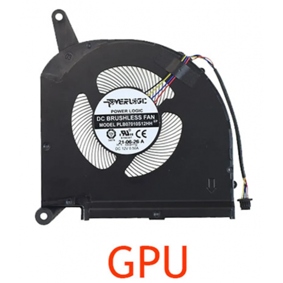 Set coolere Laptop, Gigabyte AERO 15 OLED SA, SA-7DE, PLB07010S12HH, 7mm grosime, 12V, 1A