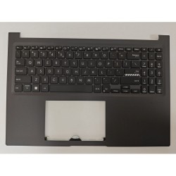 Carcasa superioara cu tastatura palmrest Laptop, Asus, VivoBook 16 X1605V, X1605VA, X1605VAP, 90NB10N3-R30UI0, 90NB10N3-R30US0, 13N1-H8A0731, X1605VA-1K, iluminata, neagra, layout US