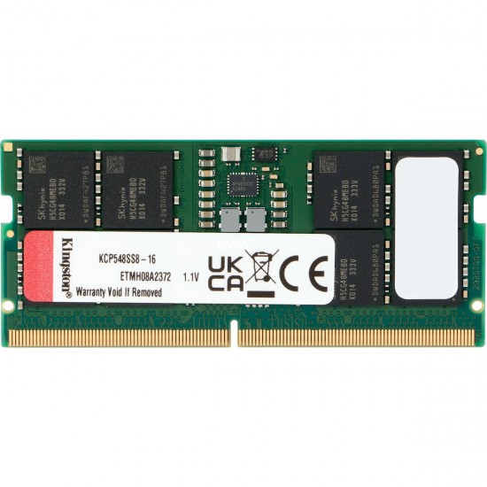 Memorie Ram Laptop Kingston 16GB, DDR5, 2Rx8, PC5-38400, 4800Mhz, KCP548SS8-16, CL40, 1.1V, Non-ECC, sodimm, 262 pini