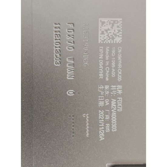 Capac Display Laptop, Dell, Precision 3TM2D, 3FTJ9, 03FTJ9, MXF6N, K5D5F, AM2V4000301, AM2V4000303, FDX70, gri