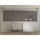 Carcasa superioara cu tastatura palmrest Laptop, Asus, VivoBook 15 X1504V, X1504VA, X1504VAP, 90NB13Y2-R34UK0, 13N1-JPA0201, 13NB13Y2P01011-3, X1504VAPF-1S, argintie, layout UK
