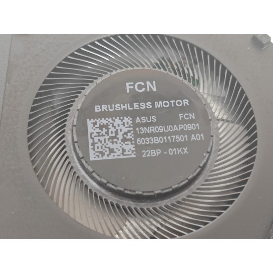 Cooler procesor Laptop Gaming, Asus, ROG Zephyrus GA402N, GA402NJ, GA402NI, GA402NU, GA402NV, 13NR09U0AP0901, DFS5L32G064867-FP50, 6033B0117501 A01, 5V, 0.5A, CPU