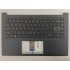 Carcasa superioara cu tastatura palmrest Laptop, Asus, VivoBook 14 X421E, X421EA, X421EAY, X421EP, X421EPY, X421EQ, 90NB0Q07-R31UI0, 39XKSTAJN80, X421FAY-1K, iluminata, albastru inchis, layout US
