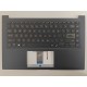 Carcasa superioara cu tastatura palmrest Laptop, Asus, VivoBook 14 X421E, X421EA, X421EAY, X421EP, X421EPY, X421EQ, 90NB0Q07-R31UI0, 39XKSTAJN80, X421FAY-1K, iluminata, albastru inchis, layout US