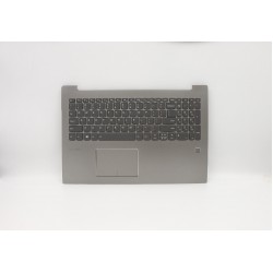 Carcasa superioara cu tastatura palmrest Laptop, Lenovo, IdeaPad 520-15IKB Type 80YL, 81BF, 5CB0N98697, AM14K000300, iluminata, Mineral Gray, fingerprint, layout US