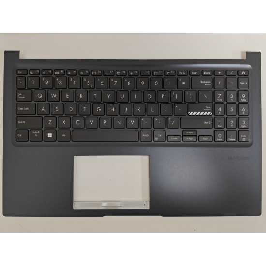 Carcasa superioara cu tastatura palmrest Laptop, Asus, VivoBook 15 M1502Q, M1502QA, 90NB1261-R31UI0, 13N1-EDA0P01, 13NB1261P01013-3, 13N1-EDA0E11, M1502QA-1B, iluminata, American Blue, layout US