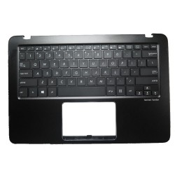 Carcasa superioara cu tastatura palmrest Laptop 2-in-1, Asus, ZenBook Flip Q324U, Q324UA, Q324UAK, 90NB0C03-R30US0, UX360UA-1C, 13NB0C03AM0211, iluminata, neagra, layout US