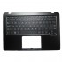 Carcasa superioara cu tastatura palmrest Laptop 2-in-1, Asus, ZenBook Flip Q324U, Q324UA, Q324UAK, 90NB0C03-R30US0, UX360UA-1C, 13NB0C03AM0211, iluminata, neagra, layout US