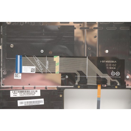 Carcasa superioara cu tastatura palmrest Laptop, Lenovo, Yoga Slim 7-14ITL05 Type 82A3, 82HA, 82A6, 5CB1B05348, 4BLS2TALV70 3A, iluminata, Dark Moss, layout US