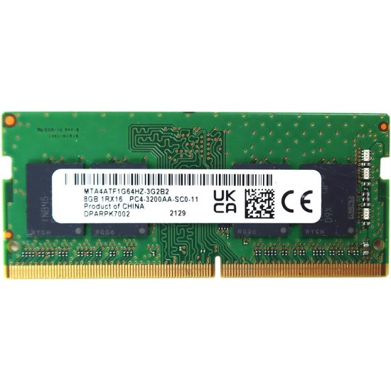 Memorie Laptop Sodimm 8GB 1RX16 DDR4 PC4-3200AA NO ECC 1.2V 3200Mhz