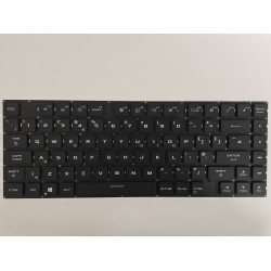 Tastatura Laptop Gaming, Asus, ROG Strix Scar 15 G533Q, G533QM, G533QR, G533QS, iluminata, RGB, neagra, layout US/UK (enter mic)