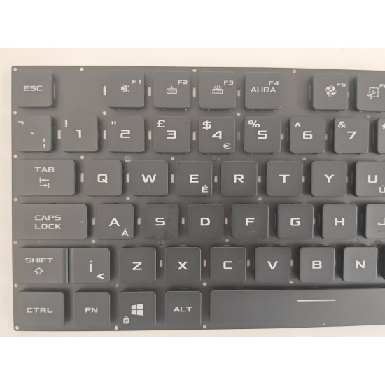 Tastatura Laptop Gaming, Asus, ROG Strix Scar 15 G533Q, G533QM, G533QR, G533QS, iluminata, RGB, neagra, layout US/UK (enter mic)