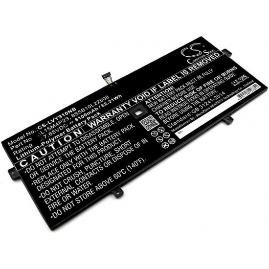 Baterie compatibila Laptop, Lenovo, Yoga L15C4P21, L15C4P22, L15M4P21, L15M4P23, 7.68V, 8100mAh, 62.21Wh
