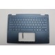 Carcasa superioara cu tastatura palmrest Laptop 2-in-1, Yoga 7 14ARP8 Type 82YM, 5CB1L48339, HQ207220B9000, iluminata, Tidal Teal, layout US