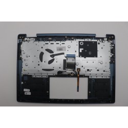 Carcasa superioara cu tastatura palmrest Laptop 2-in-1, Yoga 7 14ARP8 Type 82YM, 5CB1L48339, HQ207220B9000, iluminata, Tidal Teal, layout US