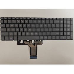 Tastatura Laptop, HP, 255 G10, TPN-Q287, N32715-001, iluminata, gri, layout US