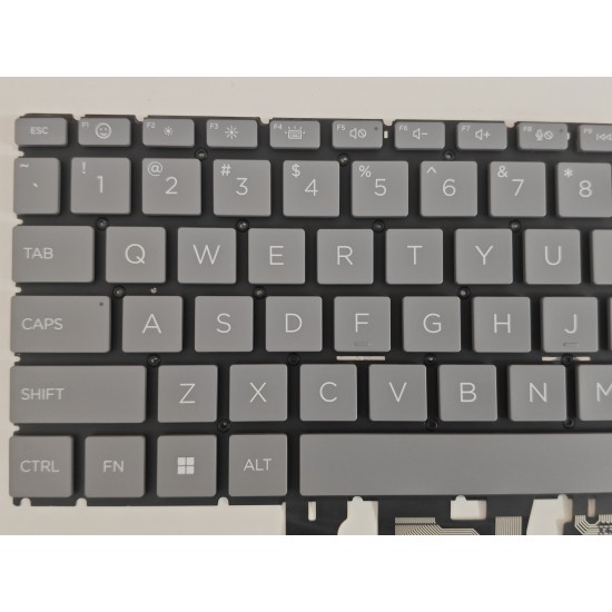 Tastatura Laptop, HP, 250 G10, TPN-Q286, N32715-001, iluminata, gri, layout US