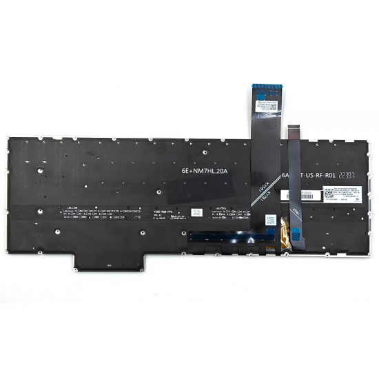 Tastatura Laptop, Lenovo, Legion 5 Pro-16ACH6 Type 82JS, iluminata, RGB 20 pini, neagra, layout US