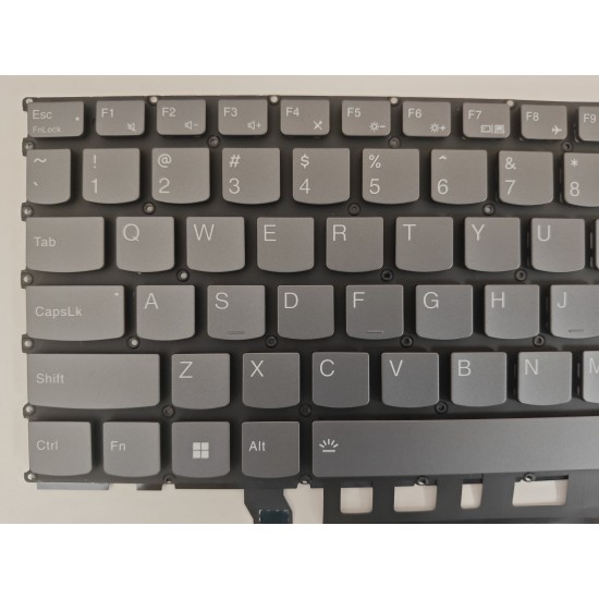 Tastatura Laptop, Lenovo, Legion 5 Pro-16ITH6H Type 82JD, iluminata, RGB 20 pini, gri, layout US