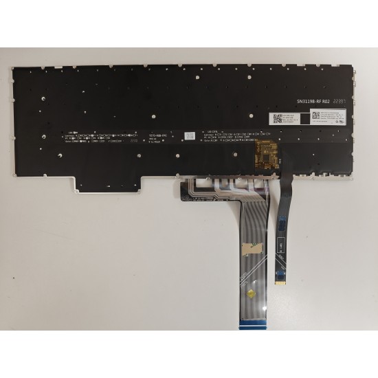 Tastatura Laptop, Lenovo, Legion 5 Pro-16ITH6H Type 82JD, iluminata, RGB 20 pini, gri, layout US
