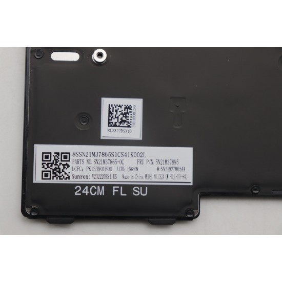 Tastatura Laptop, Lenovo, ThinkPad P14s Gen 5 Type 21ME, 21MF, iluminata, neagra, layout US