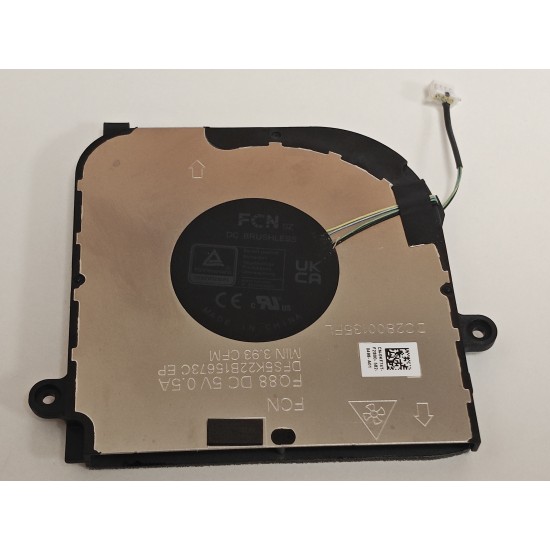 Cooler Laptop, Dell, Precision 3480, P165G, P165G001, 0KF74T, KF74T, EG50060S1-C650-S9A, DC2800135SL, DFS5K22B15673C-FQ88, DC2800135FL, 5V, 0.5A