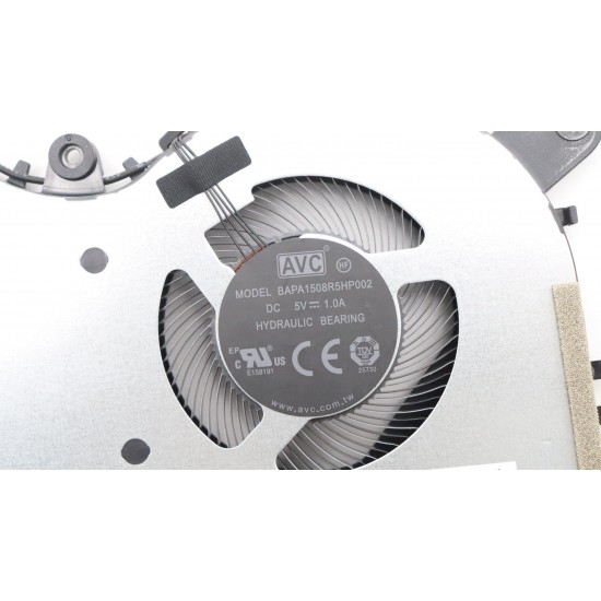 Cooler Laptop, Lenovo, ThinkBook 15P G2 ITH Type 21B1, 5F10S13981, 5F10S13982, DFS5F22B15761M-FP3D, DC28000GZF0, BAPA1508R5HP001, DC28000FSV0, 5V, 1.0A