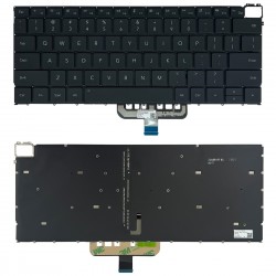 Tastatura Laptop, Huawei, MagicBook X14 FRI-H76, iluminata, neagra, layout US