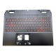 Carcasa superioara cu tastatura palmrest Laptop, Acer, Nitro 5 AN515-58, N22C1, 6B.QFJN2.001, AP3SY000710, EC3SY000400, iluminata, rosie, layout US