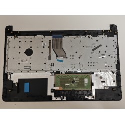 Carcasa superioara cu tastatura palmrest Laptop, HP, 250 G6, 255 G6, 256 G6, AP204000622, AM204000110, iluminata, argintie, layout US