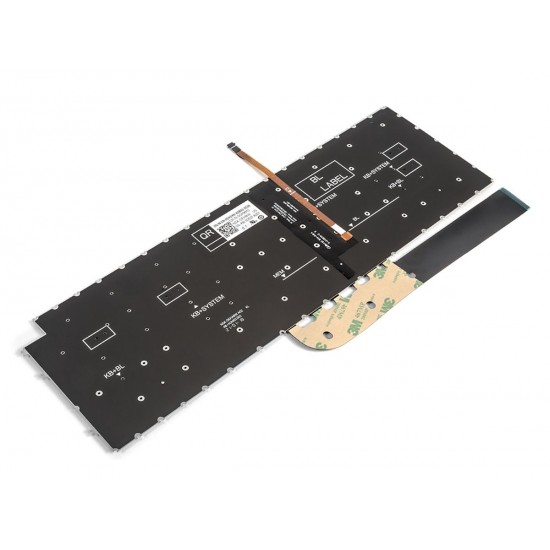 Tastatura Laptop, Dell, Vostro 7510, P106F, P106F002, iluminata, gri deschis, layout US