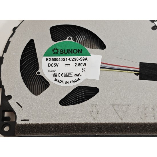 Cooler Laptop, Asus, Chromebook Plus CX14 CX1405C, CX1405CKA, CX1405CTA, 13NX0810T02011, 13N1-JVM0101, EG50040S1-CZ90-S9A, 5V, 2.50W