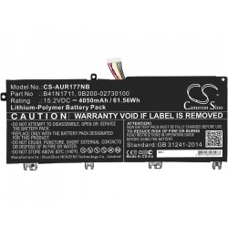 Baterie compatibila Laptop Gaming, Asus, ROG Station 17 PX703G, PX703GE, 0B200-02730100, B41N1711, 15.2V, 4050mAh, 61.56Wh