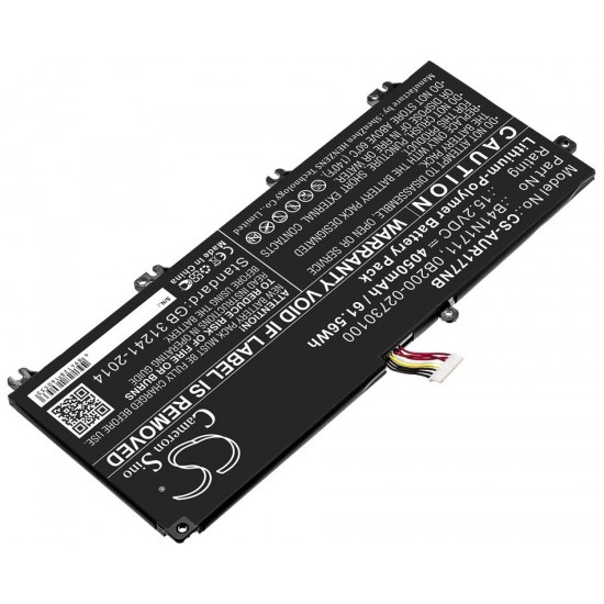 Baterie compatibila Laptop Gaming, Asus, ROG Strix GL703V, GL703VD, GL703VM, GL703GE, 0B200-02730100, B41N1711, 15.2V, 4050mAh, 61.56Wh