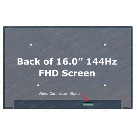 Display Laptop, Lenovo, LOQ 16APH8 Type 82XU, 5D11J74772, NE160WUM-NX3 V8.0, 16.0 inch, 1920x1200 FHD+, IPS, 144Hz, conector 25mm, 40 pini