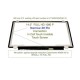 Display Laptop, Lenovo, ThinkPad A485 Type 20MU, 20MV, 01LW093, NV140FHM-T00 V8.0, 14 inch, FHD, IPS, 320mm latime, conector ingust 20mm, narrow, On Cell Touch, 40 pini